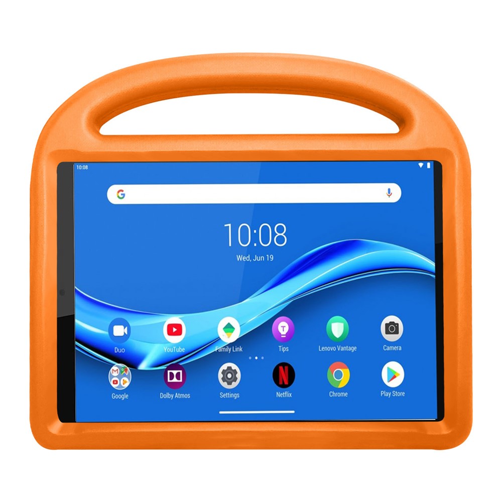 Sparrow Style Shockproof Kickstand EVA Protective Case for Lenovo Tab M10 Plus - Orange
