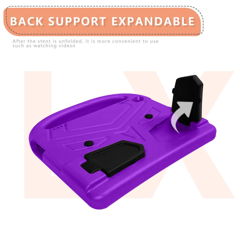 Sparrow Style Shockproof Kickstand EVA Protective Case for Lenovo Tab M10 Plus - Purple