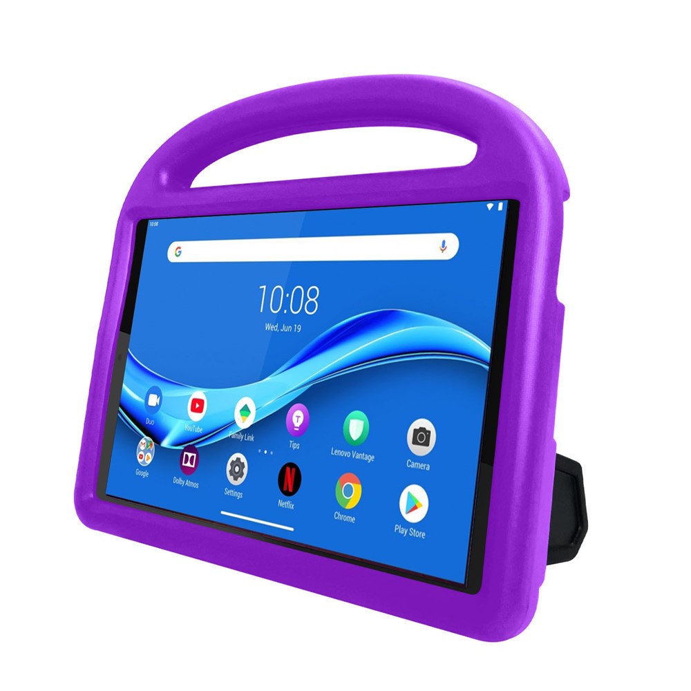Sparrow Style Shockproof Kickstand EVA Protective Case for Lenovo Tab M10 Plus - Purple