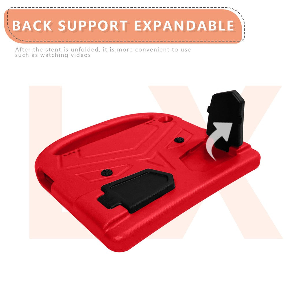 Sparrow Style Shockproof Kickstand EVA Protective Case for Lenovo Tab M10 Plus - Red