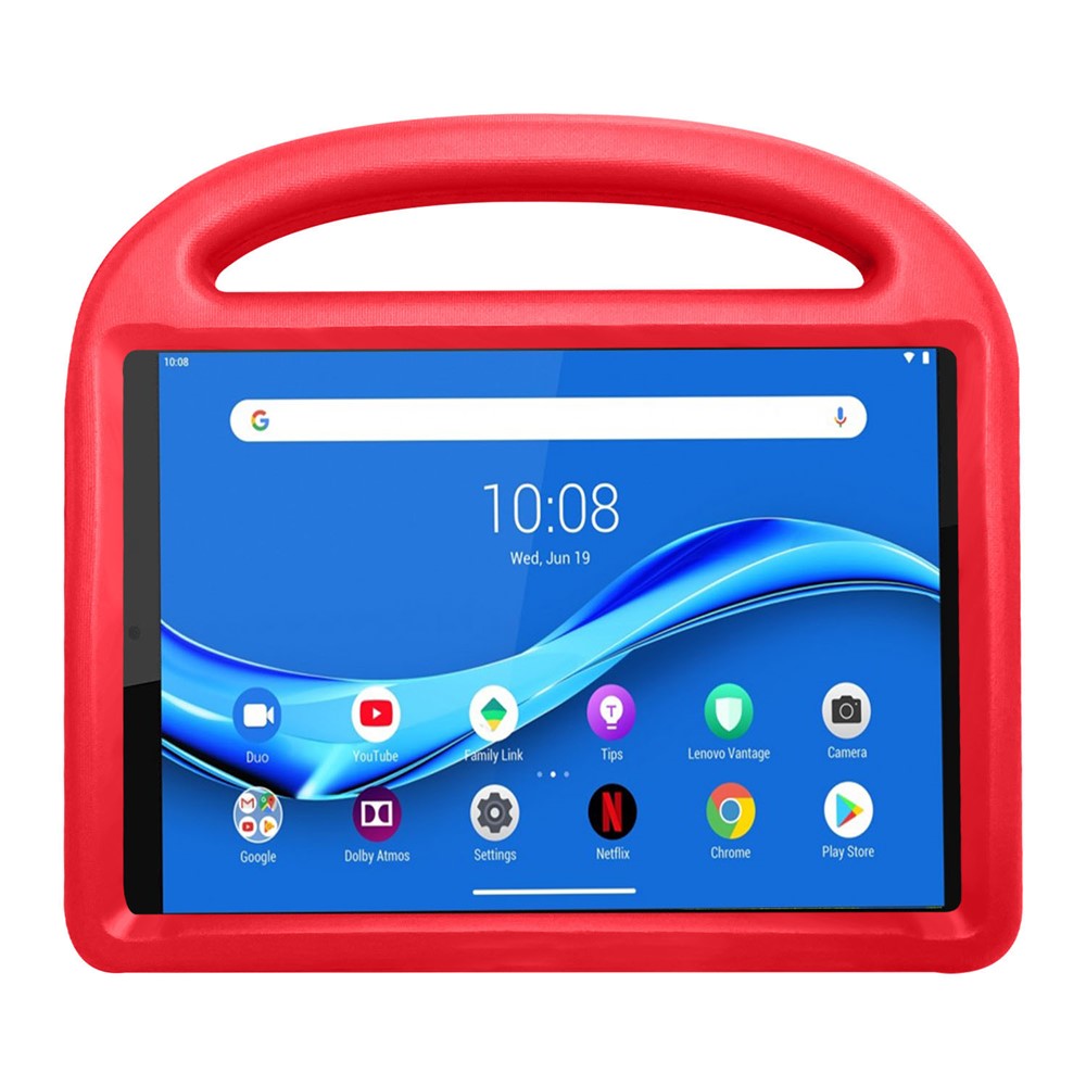 Sparrow Style Shockproof Kickstand EVA Protective Case for Lenovo Tab M10 Plus - Red