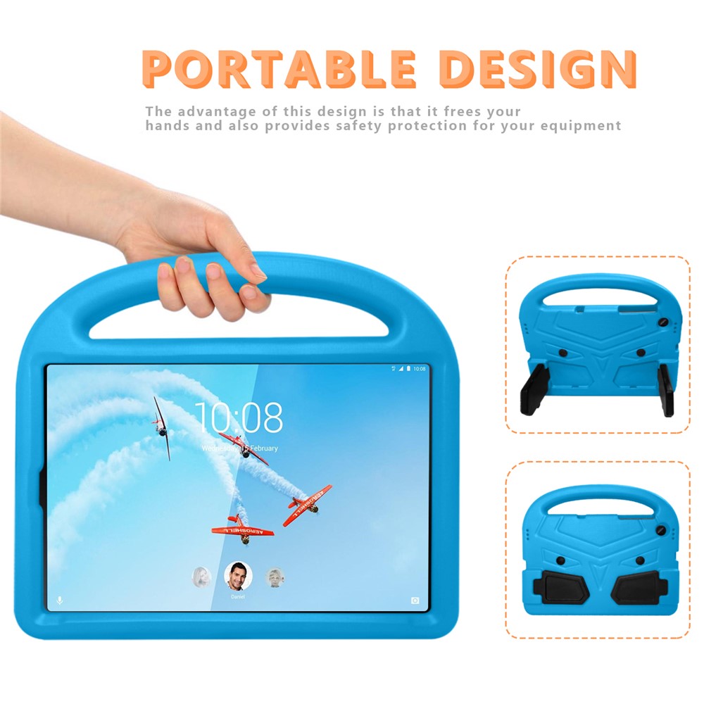 Sparrow Style Shockproof Kickstand EVA Protective Case for Lenovo Tab M10 TB-X605F - Blue