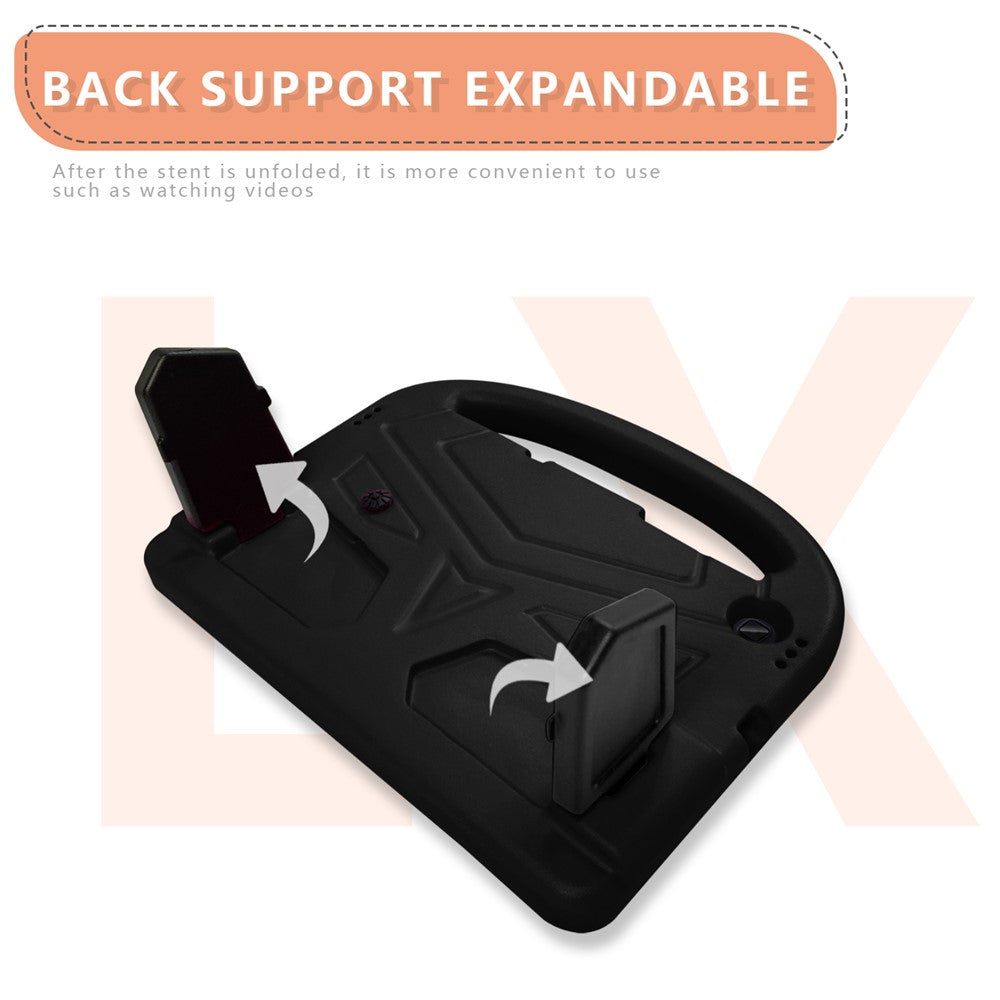 Sparrow Style Shockproof Kickstand EVA Protective Case for Lenovo Tab M10 TB-X605F - Black