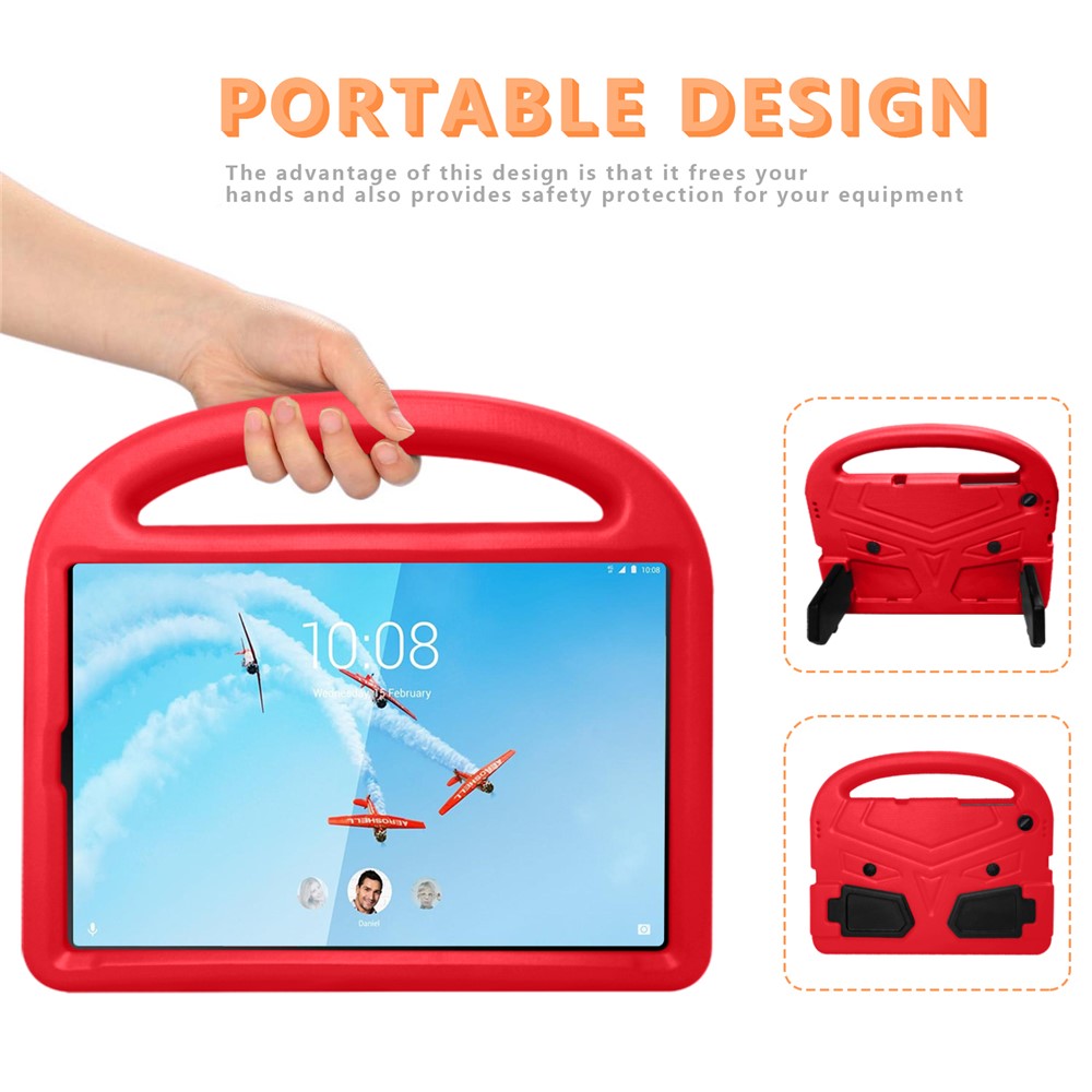 Sparrow Style Shockproof Kickstand EVA Protective Case for Lenovo Tab M10 TB-X605F - Red