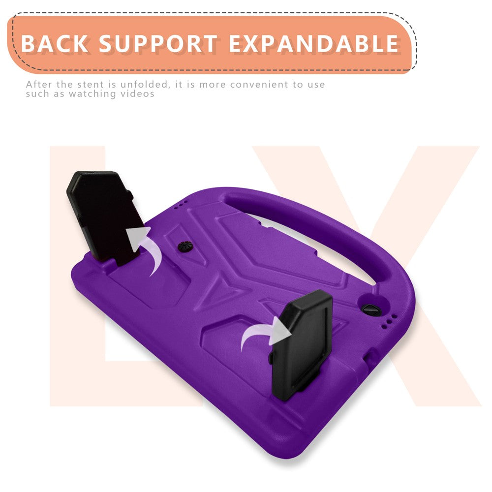 Sparrow Style Shockproof Kickstand EVA Protective Case for Lenovo Tab M10 TB-X605F - Purple