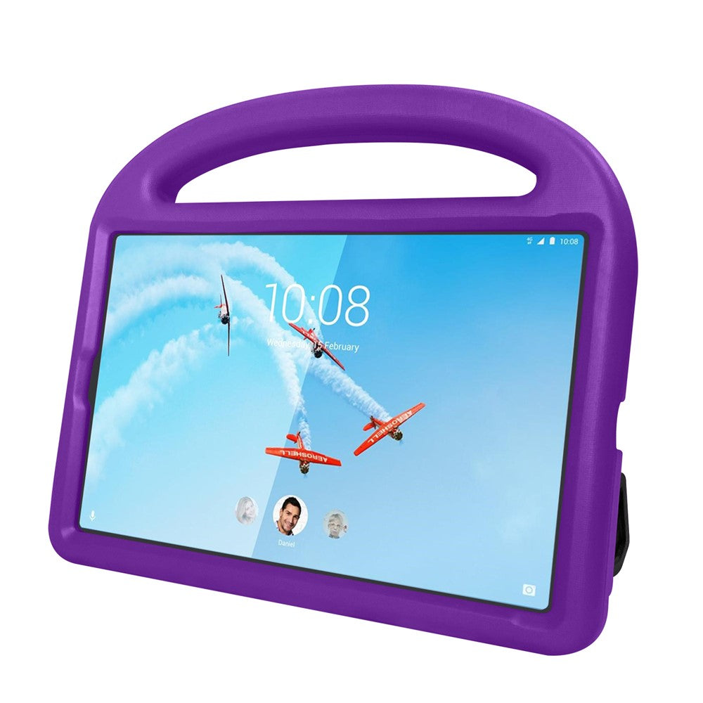 Sparrow Style Shockproof Kickstand EVA Protective Case for Lenovo Tab M10 TB-X605F - Purple
