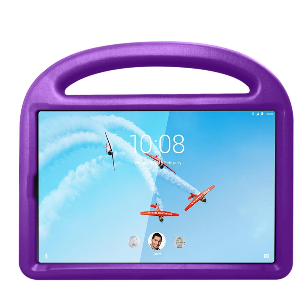 Sparrow Style Shockproof Kickstand EVA Protective Case for Lenovo Tab M10 TB-X605F - Purple