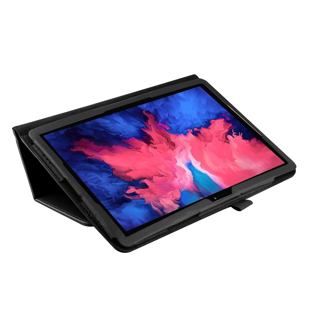 Litchi Texture Leather Tablet Case with Stand for Lenovo Tab P11 Pro 2020 11.5 TB-J706F/J706L - Black