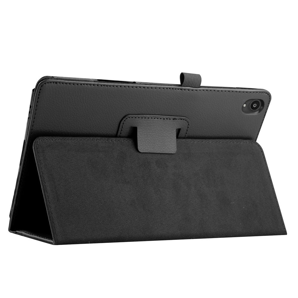Litchi Texture Leather Tablet Case with Stand for Lenovo Tab P11 Pro 2020 11.5 TB-J706F/J706L - Black