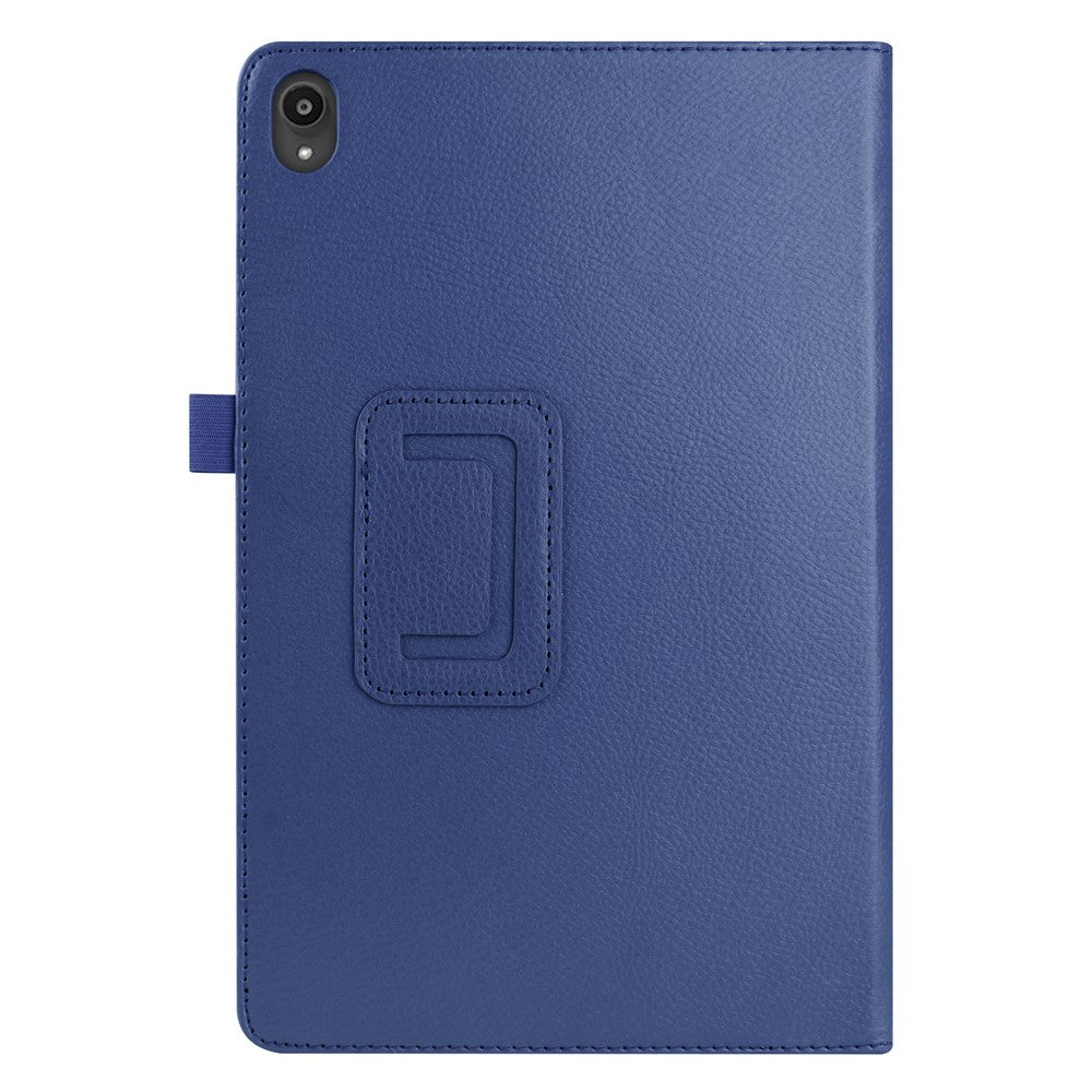 Litchi Texture Leather Tablet Case with Stand for Lenovo Tab P11 Pro 2020 11.5 TB-J706F/J706L - Dark Blue