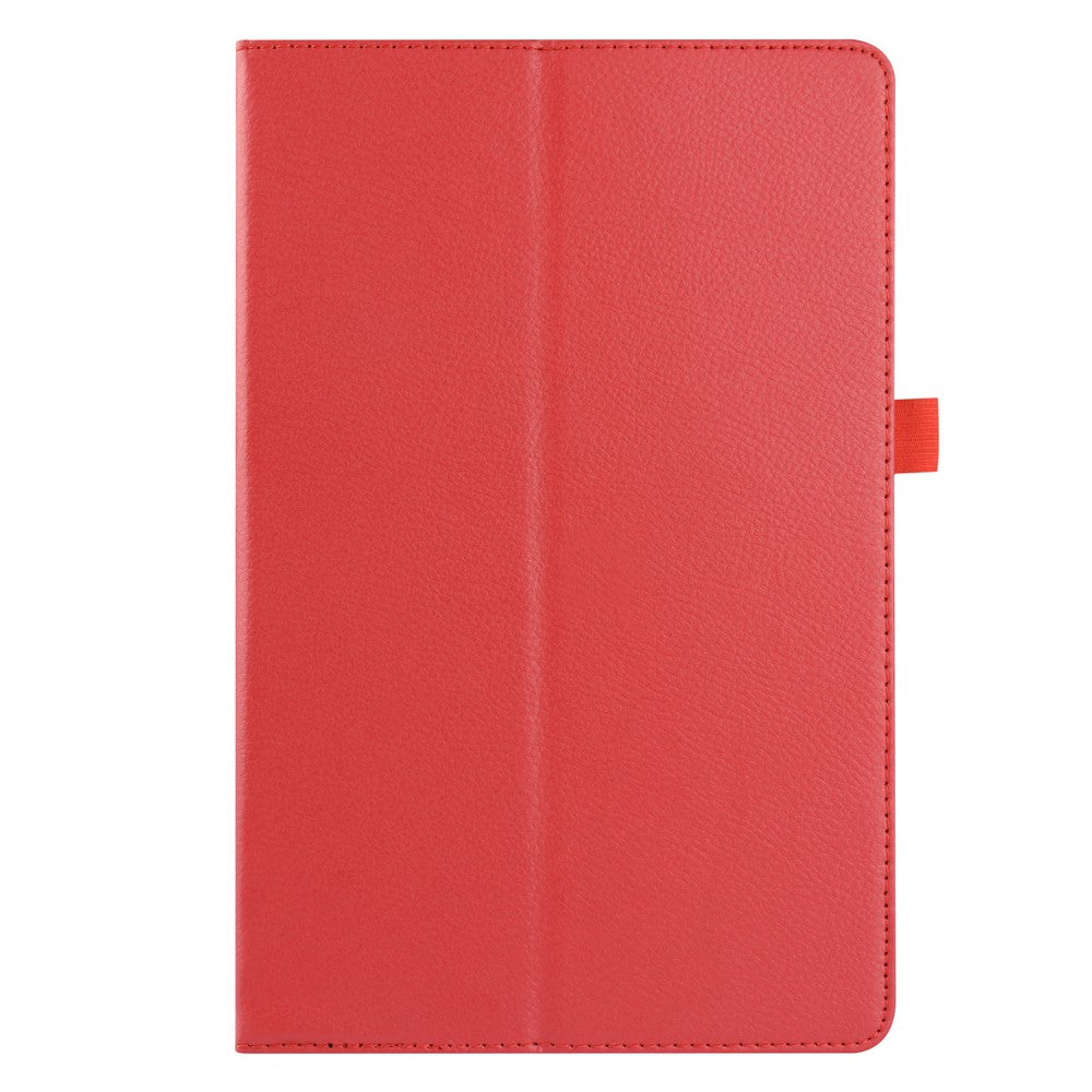 Litchi Texture Leather Tablet Case with Stand for Lenovo Tab P11 / P11 5G 11 inch TB-J606F / J606X - Red