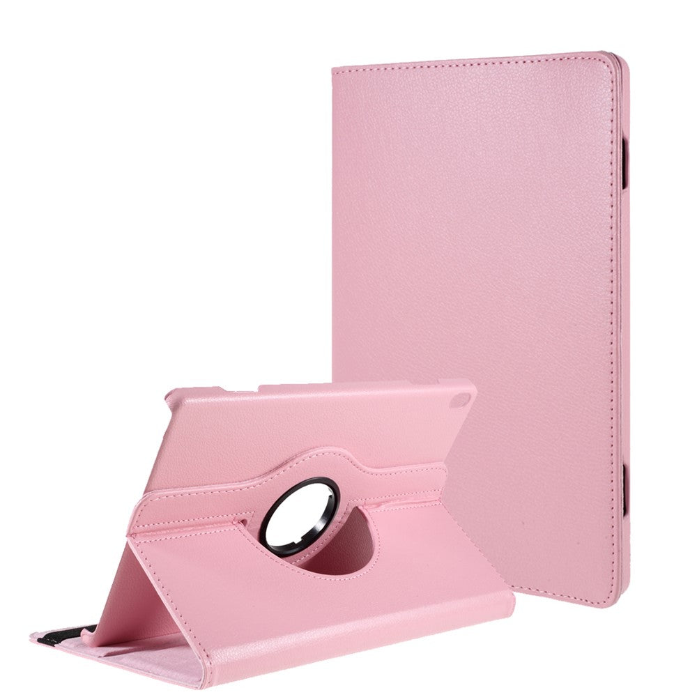 360 Degrees Rotating Stand Leather Case for Lenovo Tab M10 - Pink