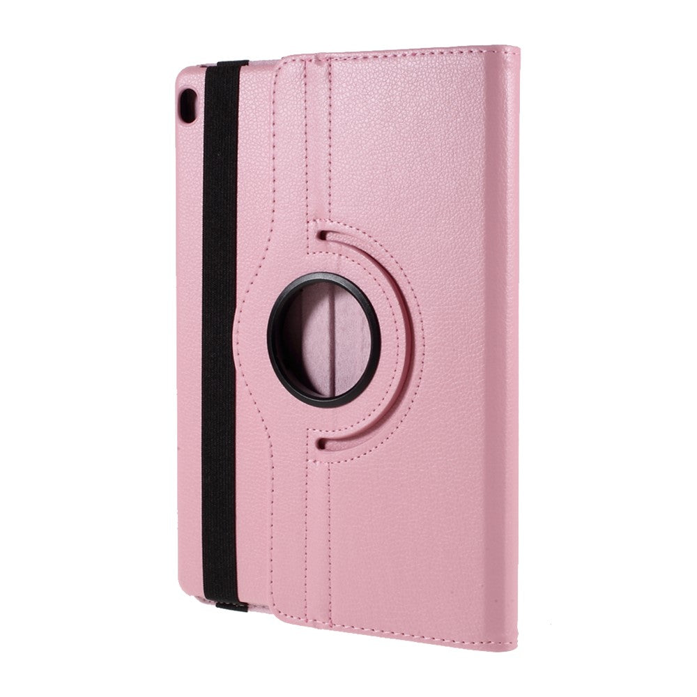 360 Degrees Rotating Stand Leather Case for Lenovo Tab M10 - Pink