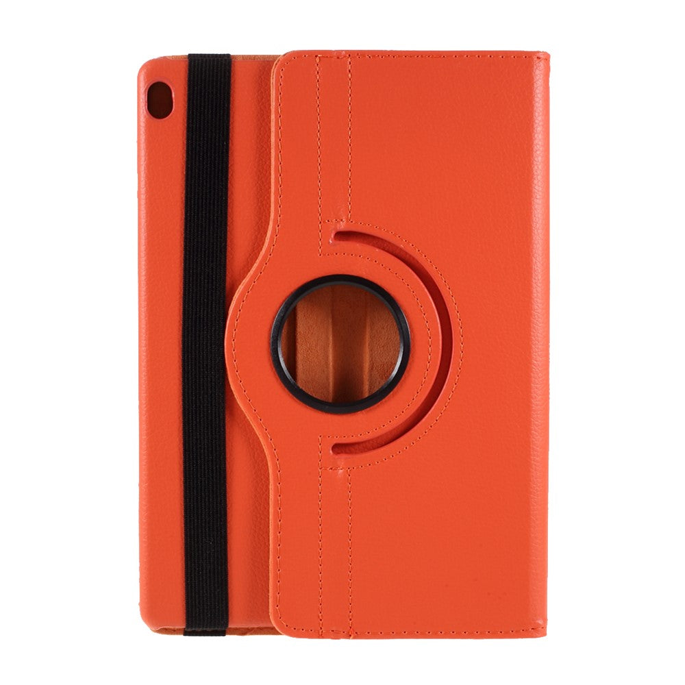 360 Degrees Rotating Stand Leather Case for Lenovo Tab M10 - Orange