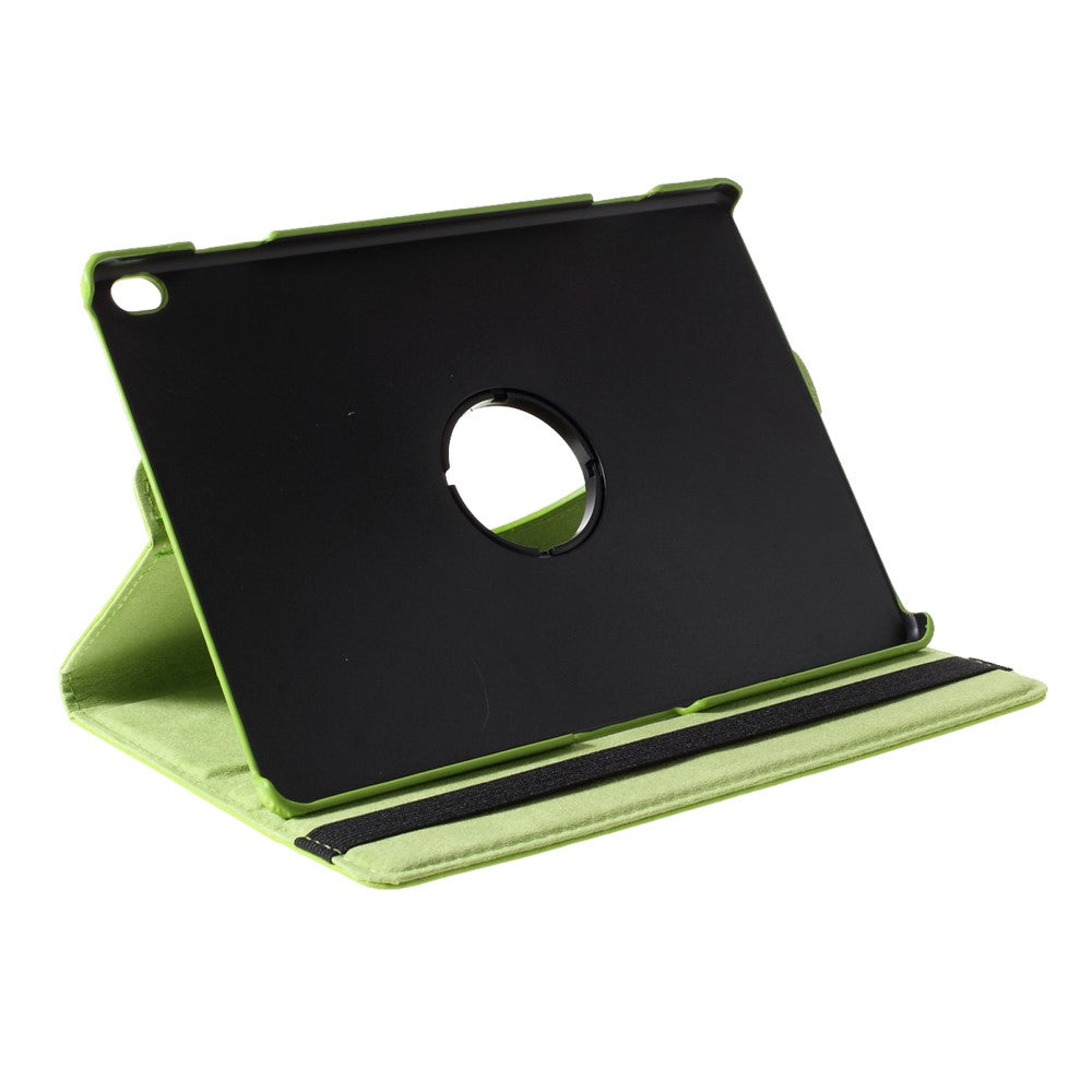 360 Degrees Rotating Stand Leather Case for Lenovo Tab M10 - Green