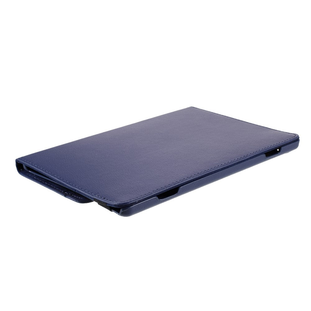 360 Degrees Rotating Stand Leather Case for Lenovo Tab M10 - Dark Blue