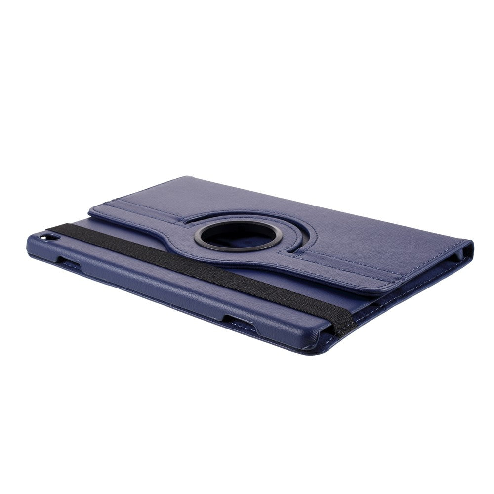 360 Degrees Rotating Stand Leather Case for Lenovo Tab M10 - Dark Blue