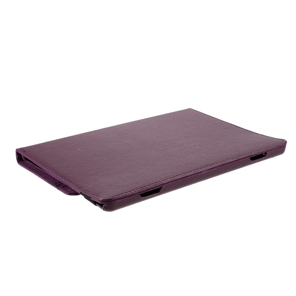 360 Degrees Rotating Stand Leather Case for Lenovo Tab M10 - Purple