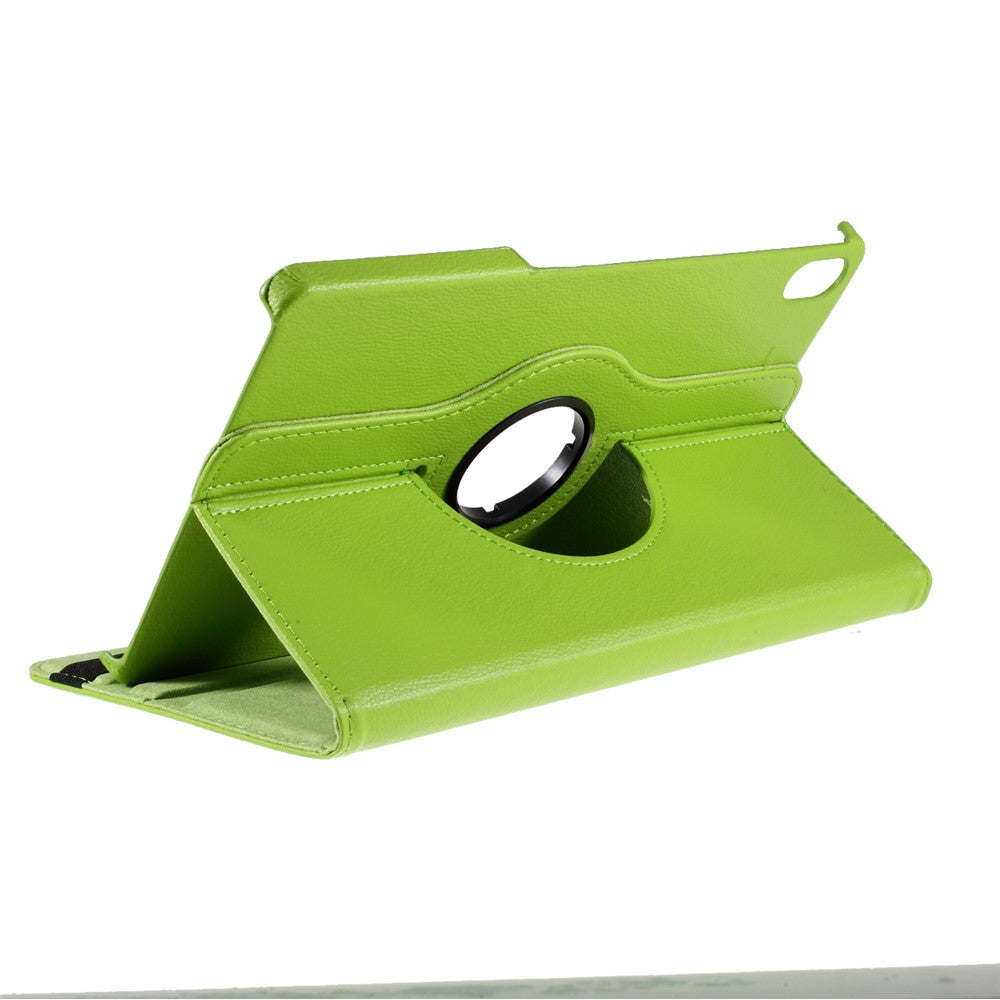 360 Degrees Rotating Stand Leather Case for Lenovo Tab P11 / P11 5G 11 inch TB-J606F / J606X - Green