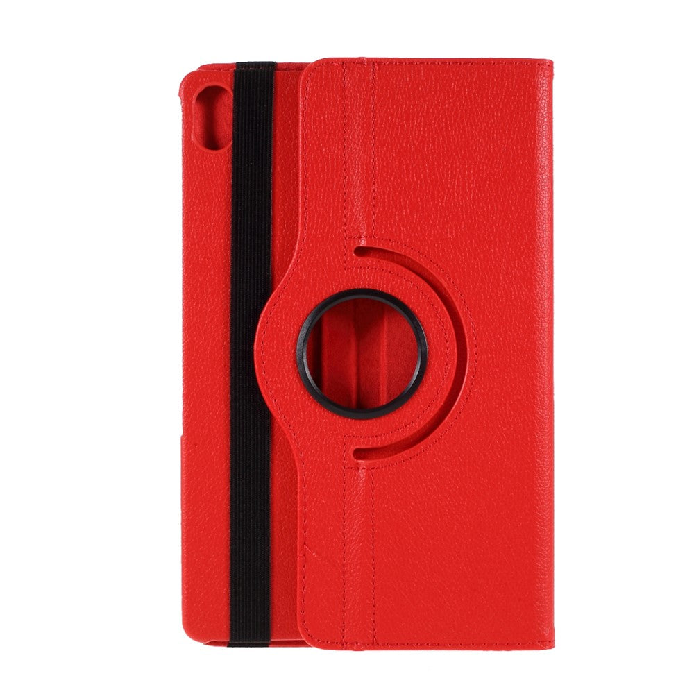 360 Degrees Rotating Stand Leather Case for Lenovo Tab P11 / P11 5G 11 inch TB-J606F / J606X - Red