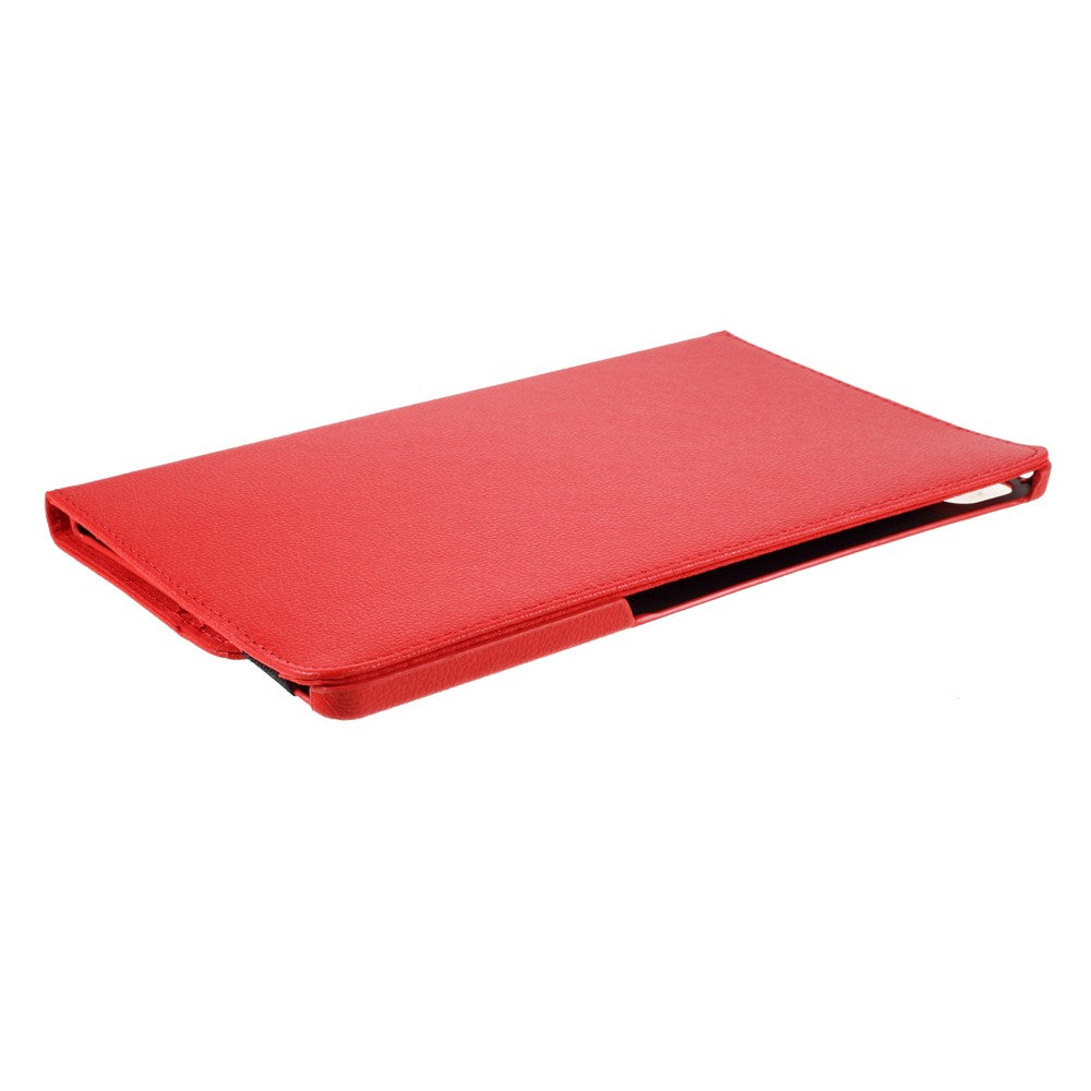 360 Degrees Rotating Stand Leather Case for Lenovo Tab P11 / P11 5G 11 inch TB-J606F / J606X - Red