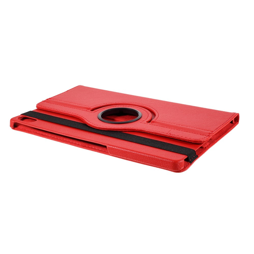 360 Degrees Rotating Stand Leather Case for Lenovo Tab P11 / P11 5G 11 inch TB-J606F / J606X - Red