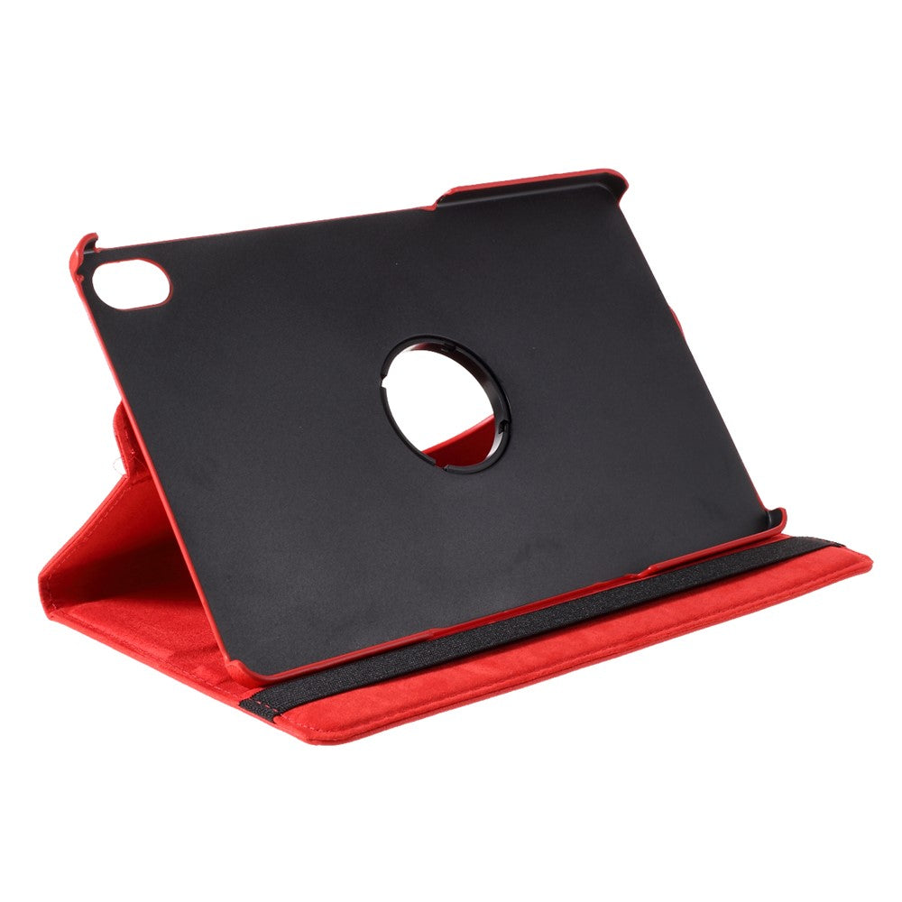 360 Degrees Rotating Stand Leather Case for Lenovo Tab P11 / P11 5G 11 inch TB-J606F / J606X - Red