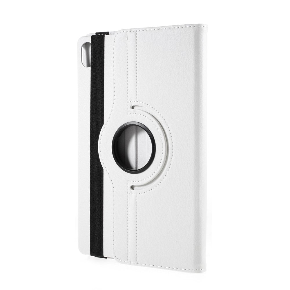 360 Degrees Rotating Stand Leather Case for Lenovo Tab P11 / P11 5G 11 inch TB-J606F / J606X - White