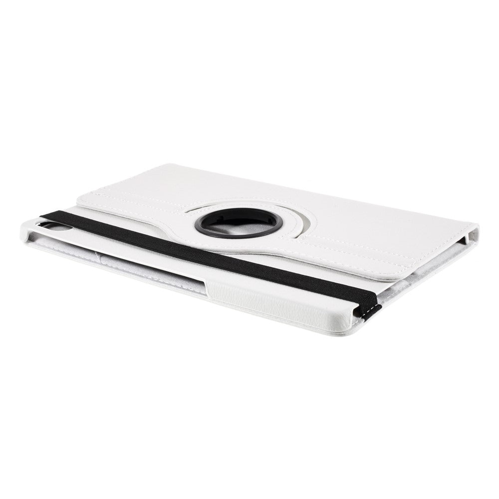 360 Degrees Rotating Stand Leather Case for Lenovo Tab P11 / P11 5G 11 inch TB-J606F / J606X - White