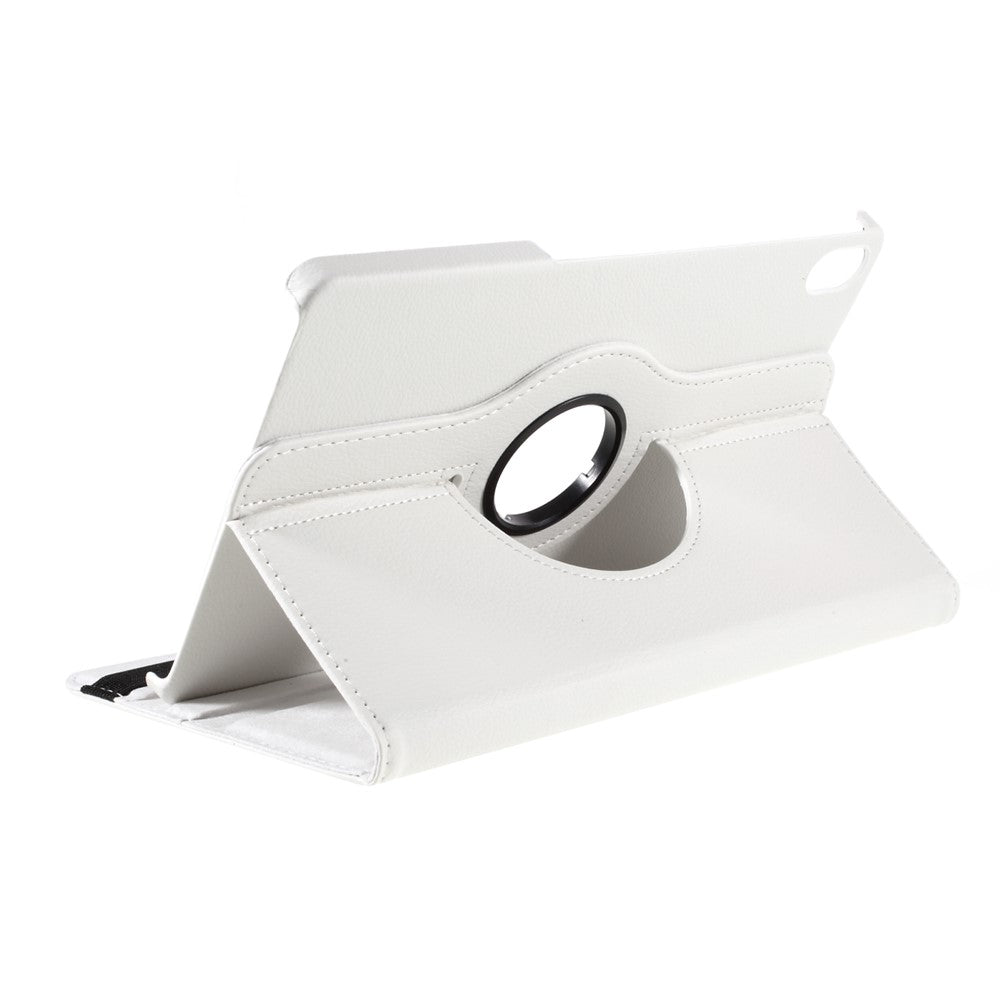 360 Degrees Rotating Stand Leather Case for Lenovo Tab P11 / P11 5G 11 inch TB-J606F / J606X - White