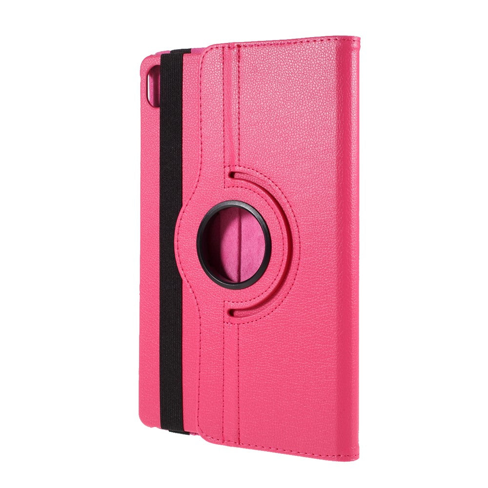360 Degrees Rotating Stand Leather Case for Lenovo Tab P11 / P11 5G 11 inch TB-J606F / J606X - Rose