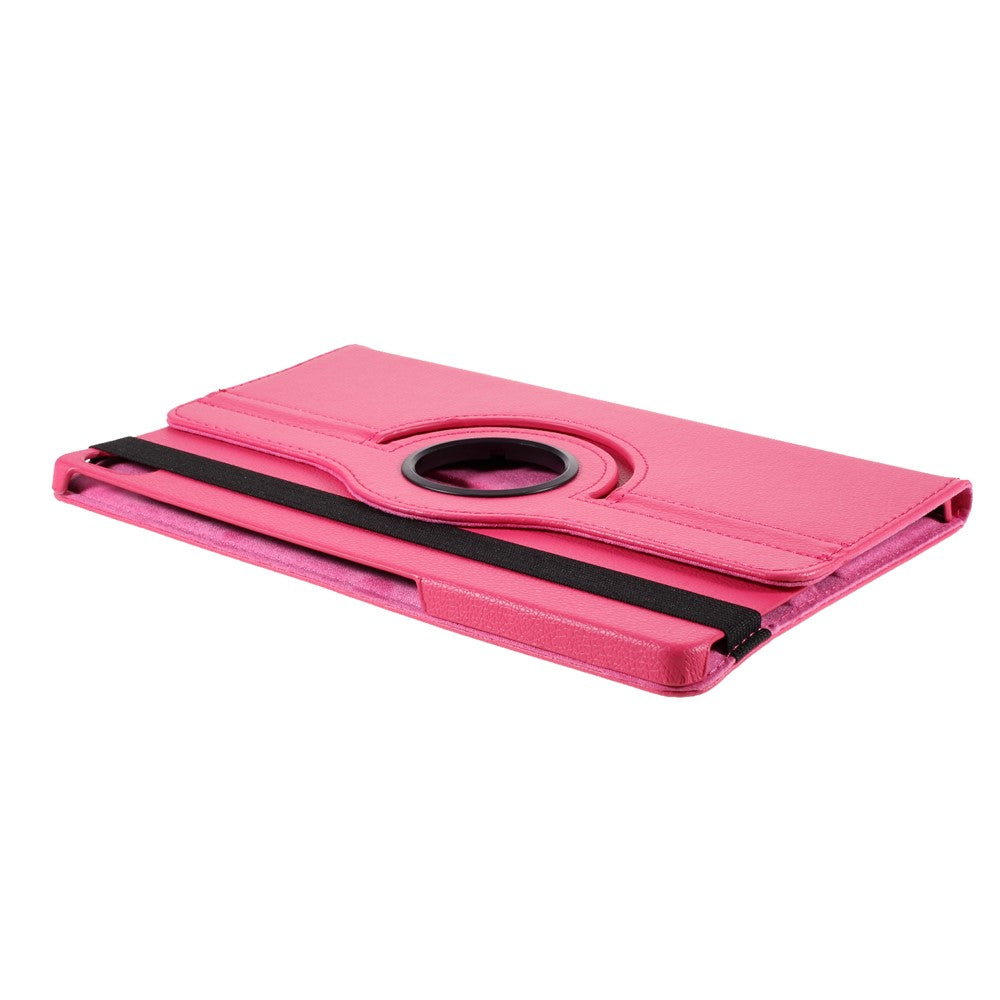 360 Degrees Rotating Stand Leather Case for Lenovo Tab P11 / P11 5G 11 inch TB-J606F / J606X - Rose