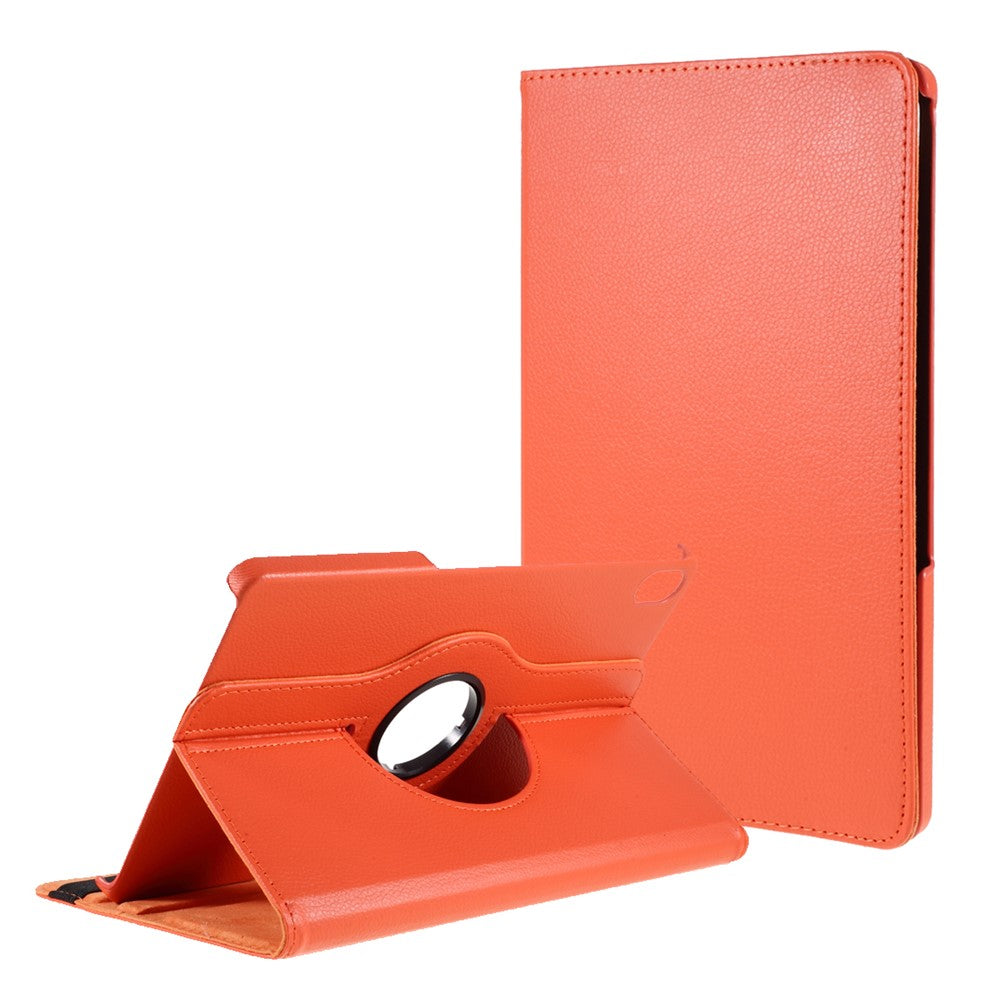 360 Degrees Rotating Stand Leather Case for Lenovo Tab P11 / P11 5G 11 inch TB-J606F / J606X - Orange