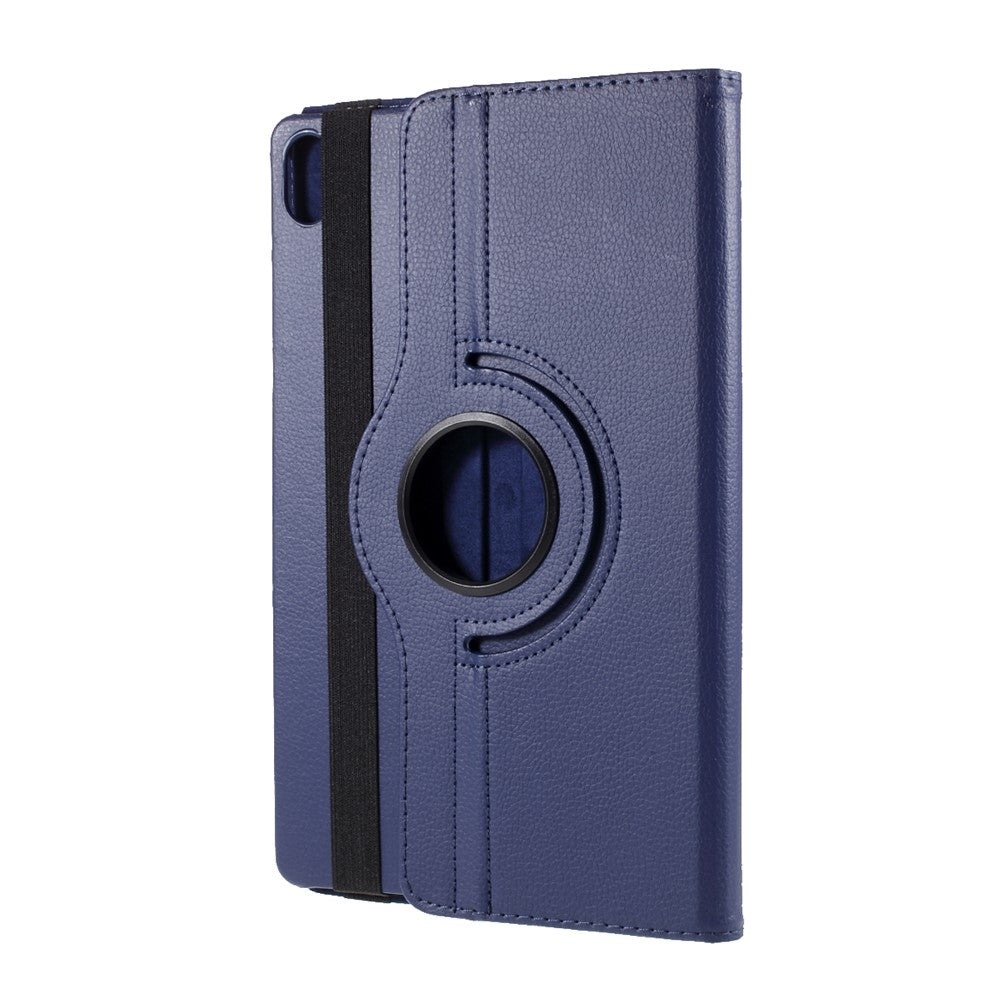 360 Degrees Rotating Stand Leather Case for Lenovo Tab P11 / P11 5G 11 inch TB-J606F / J606X - Dark Blue