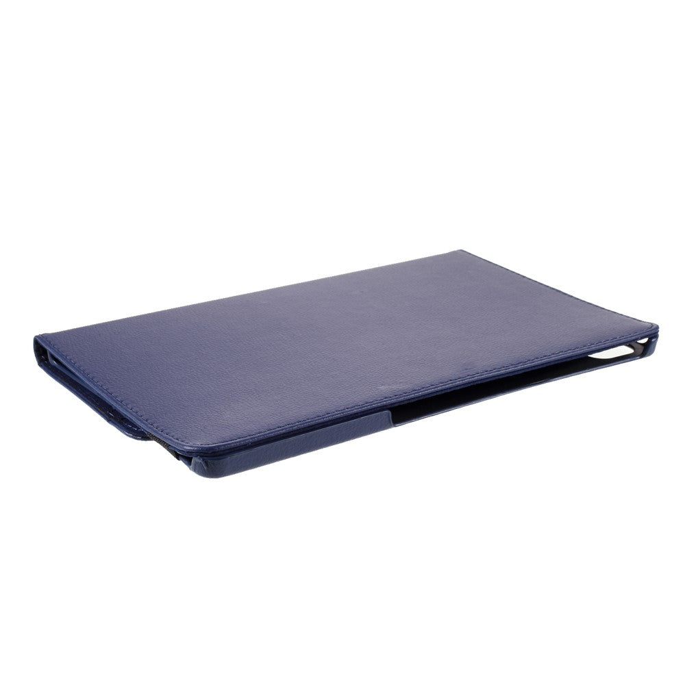 360 Degrees Rotating Stand Leather Case for Lenovo Tab P11 / P11 5G 11 inch TB-J606F / J606X - Dark Blue