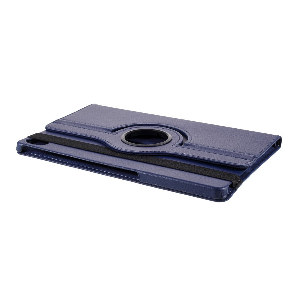 360 Degrees Rotating Stand Leather Case for Lenovo Tab P11 / P11 5G 11 inch TB-J606F / J606X - Dark Blue