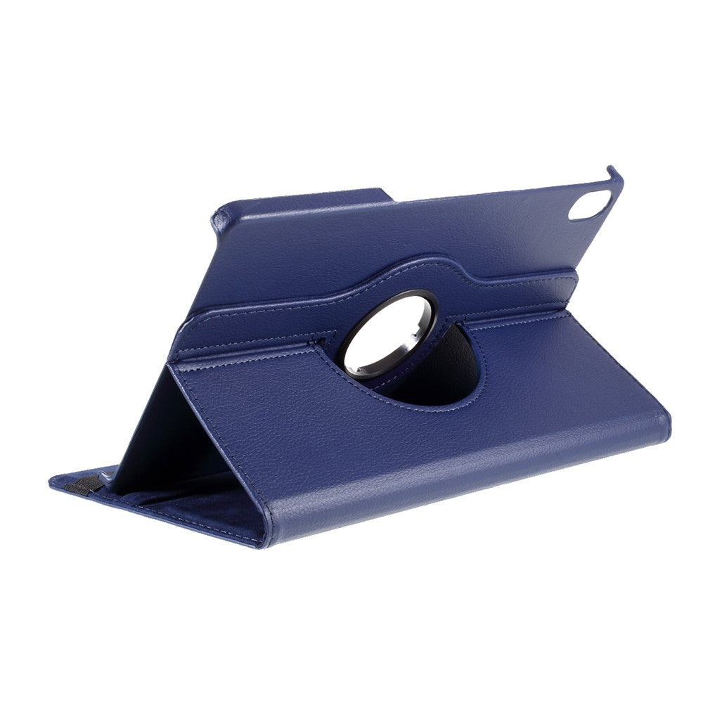 360 Degrees Rotating Stand Leather Case for Lenovo Tab P11 / P11 5G 11 inch TB-J606F / J606X - Dark Blue