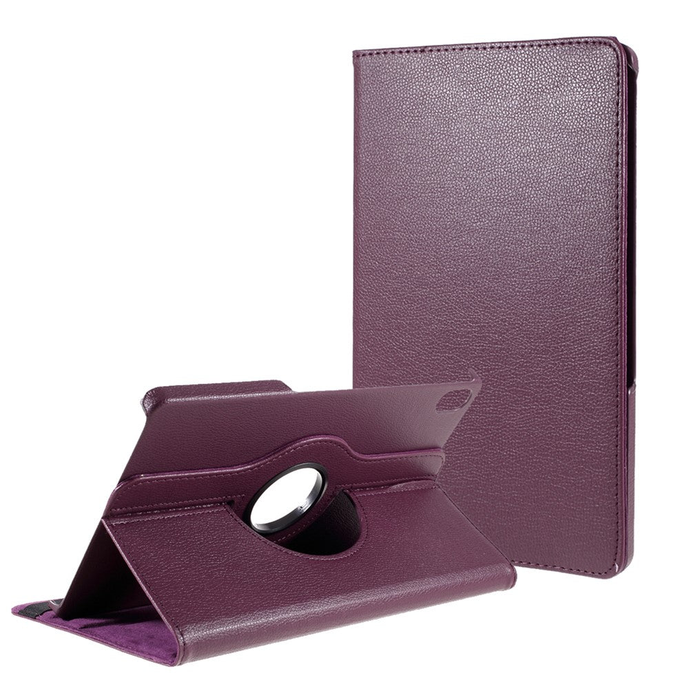 360 Degrees Rotating Stand Leather Case for Lenovo Tab P11 / P11 5G 11 inch TB-J606F / J606X - Purple