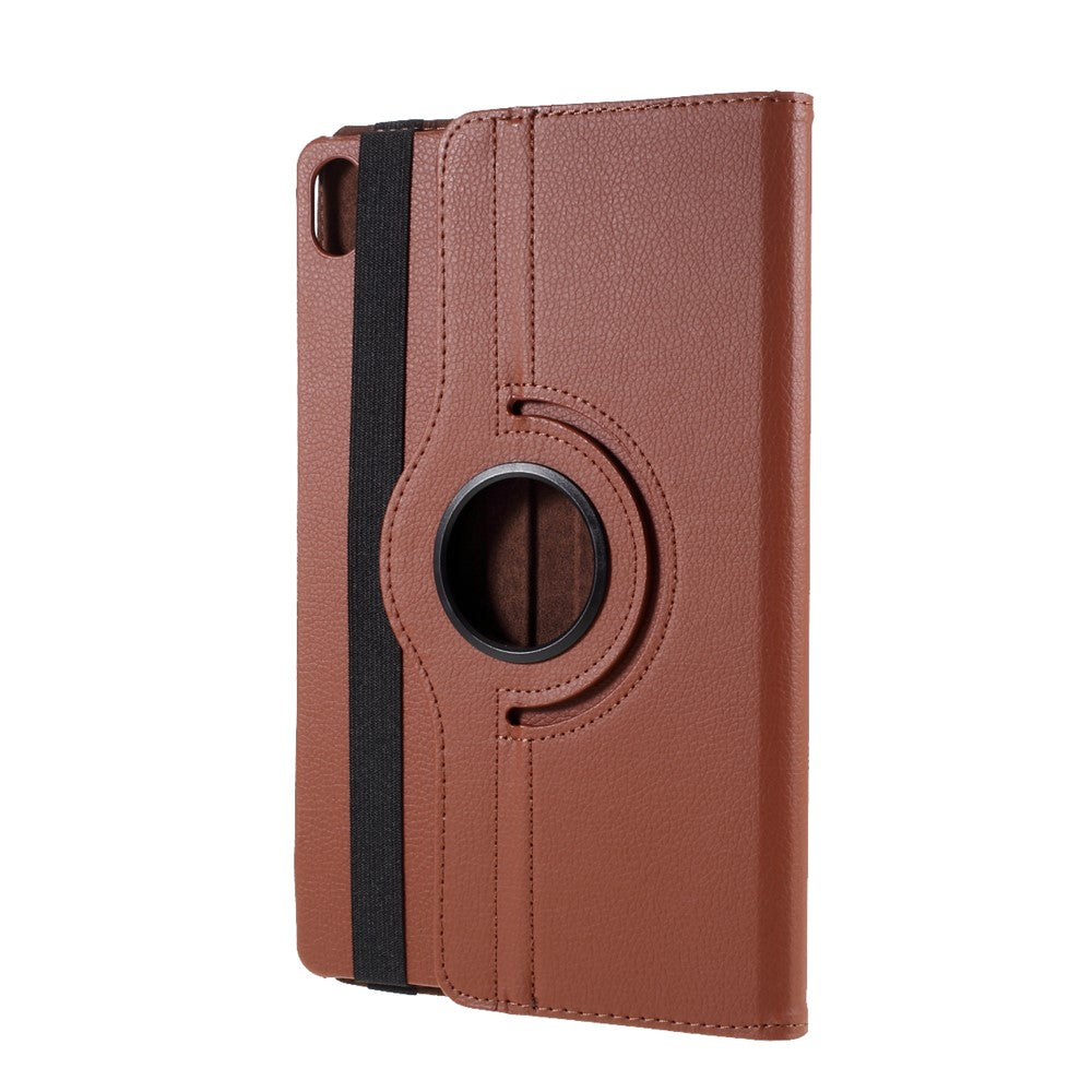 360 Degrees Rotating Stand Leather Case for Lenovo Tab P11 / P11 5G 11 inch TB-J606F / J606X - Brown