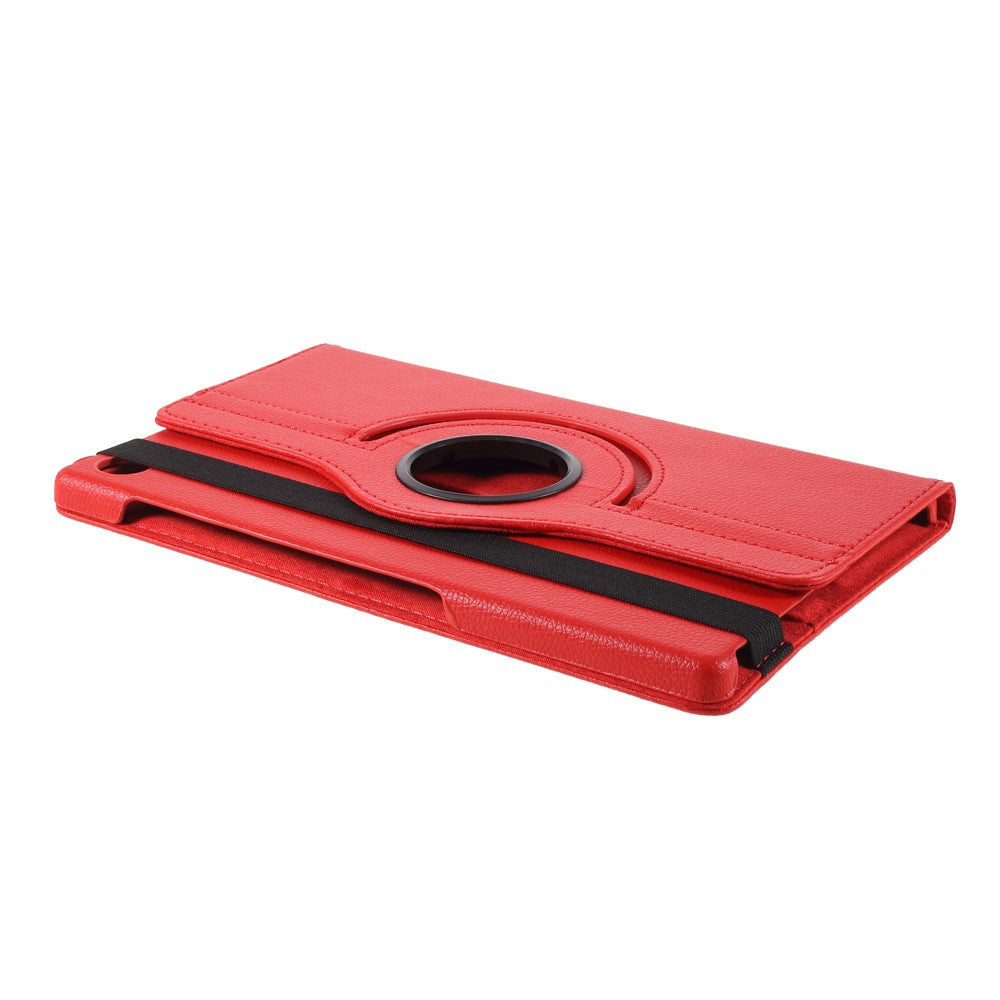 360 Degrees Rotating Stand Leather Case for Lenovo Tab M10 HD Gen 2 TB-X306X - Red