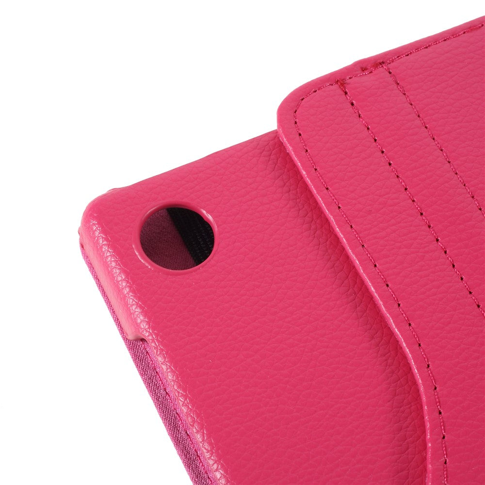 360 Degrees Rotating Stand Leather Case for Lenovo Tab M10 HD Gen 2 TB-X306X - Rose