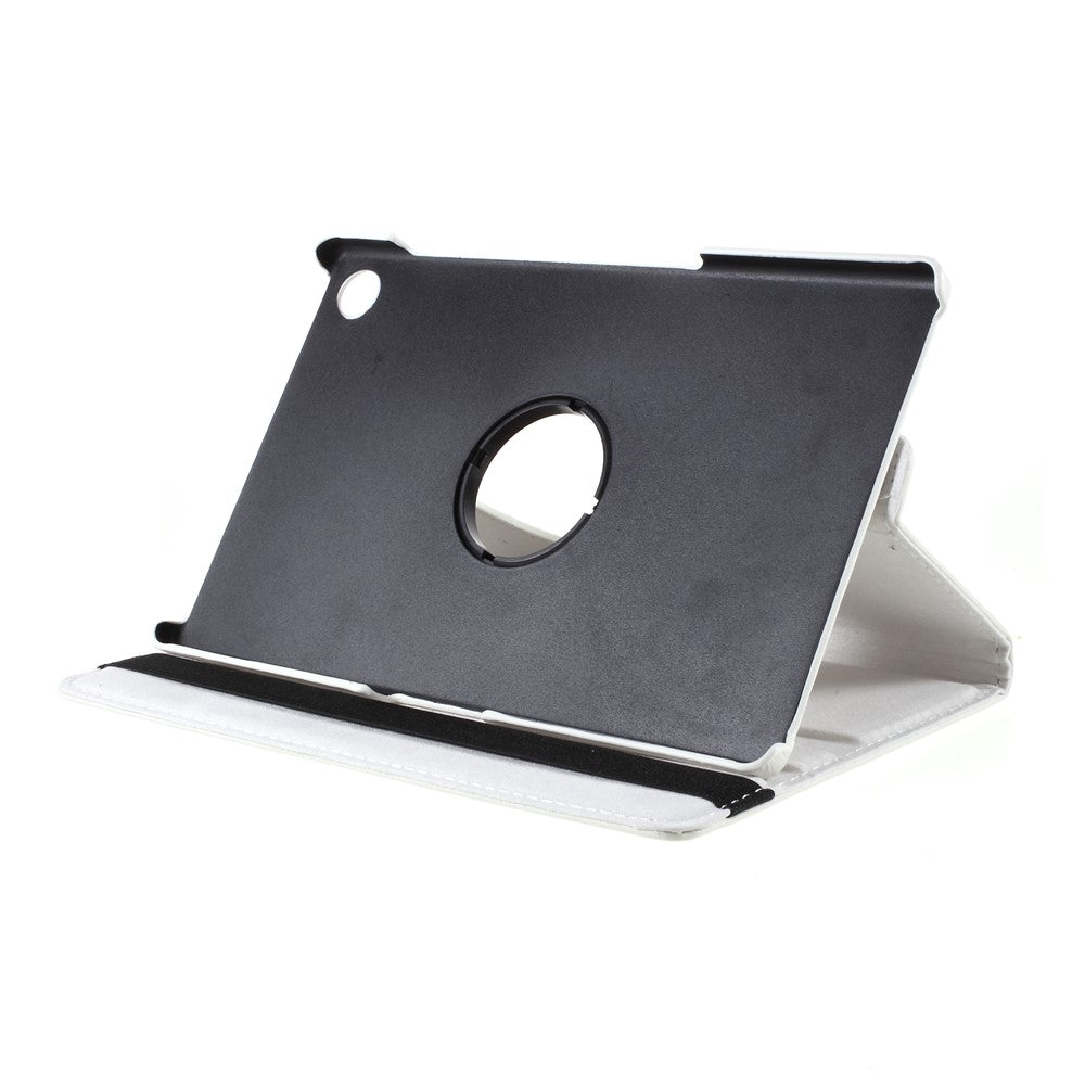 360 Degrees Rotating Stand Leather Case for Lenovo Tab M10 HD Gen 2 TB-X306X - White
