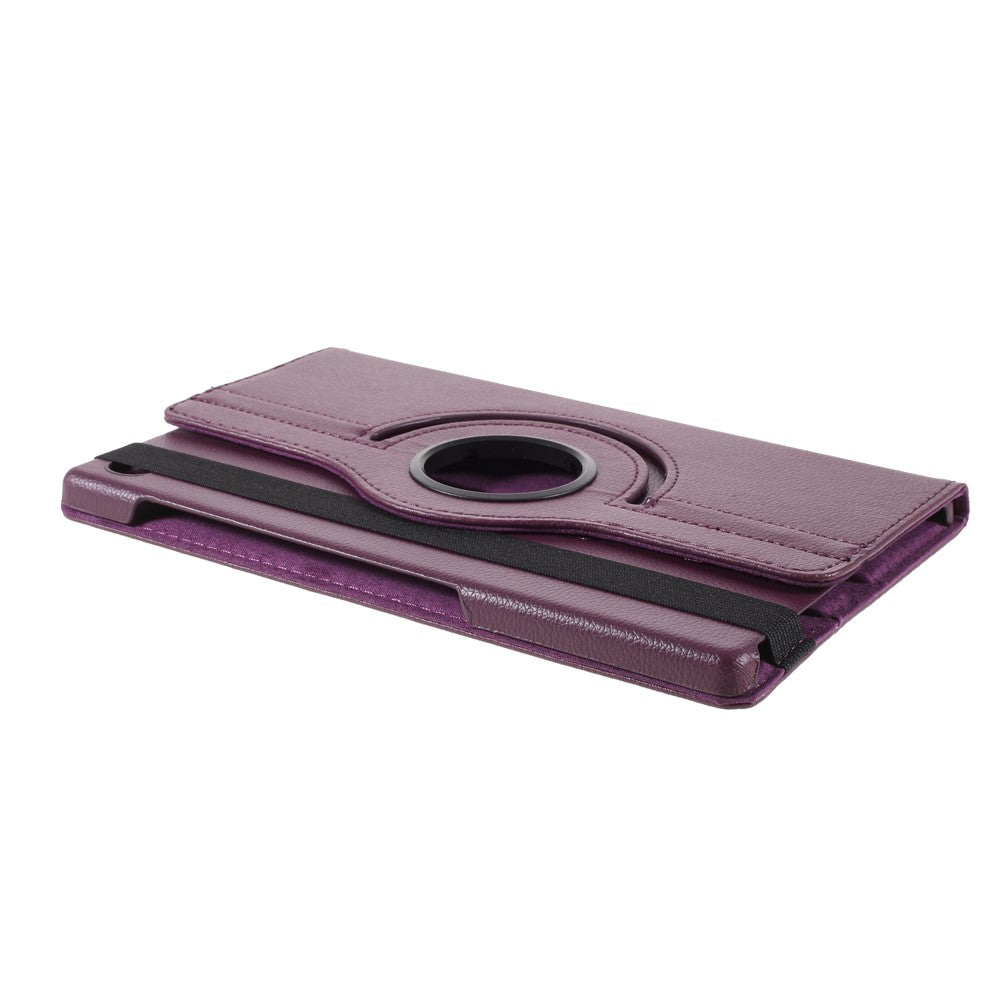 360 Degrees Rotating Stand Leather Case for Lenovo Tab M10 HD Gen 2 TB-X306X - Purple