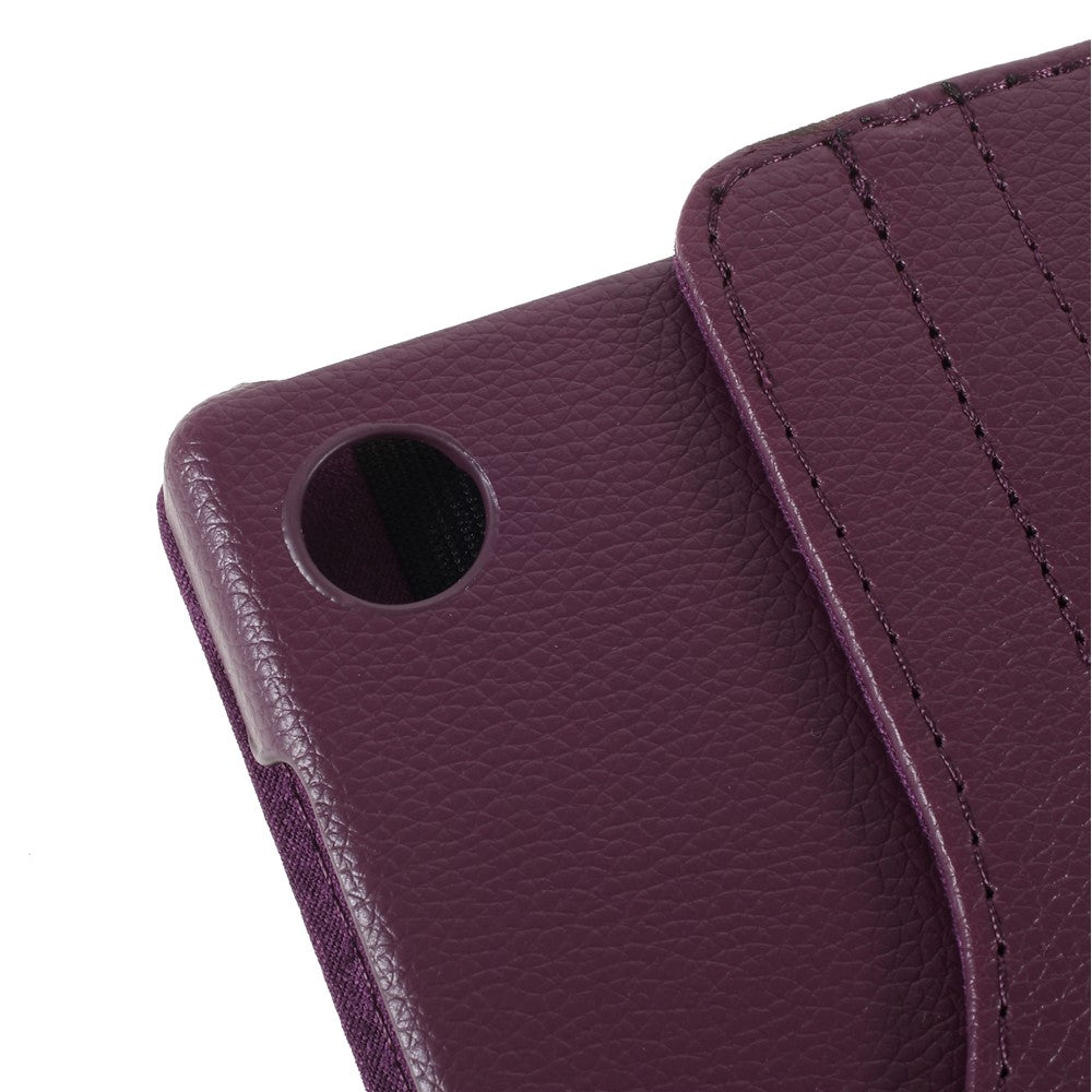 360 Degrees Rotating Stand Leather Case for Lenovo Tab M10 HD Gen 2 TB-X306X - Purple