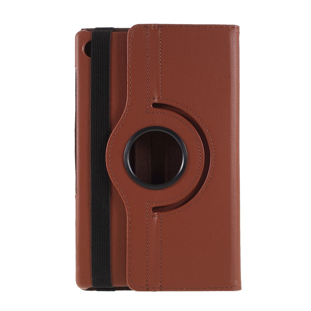 360 Degrees Rotating Stand Leather Case for Lenovo Tab M10 HD Gen 2 TB-X306X - Brown