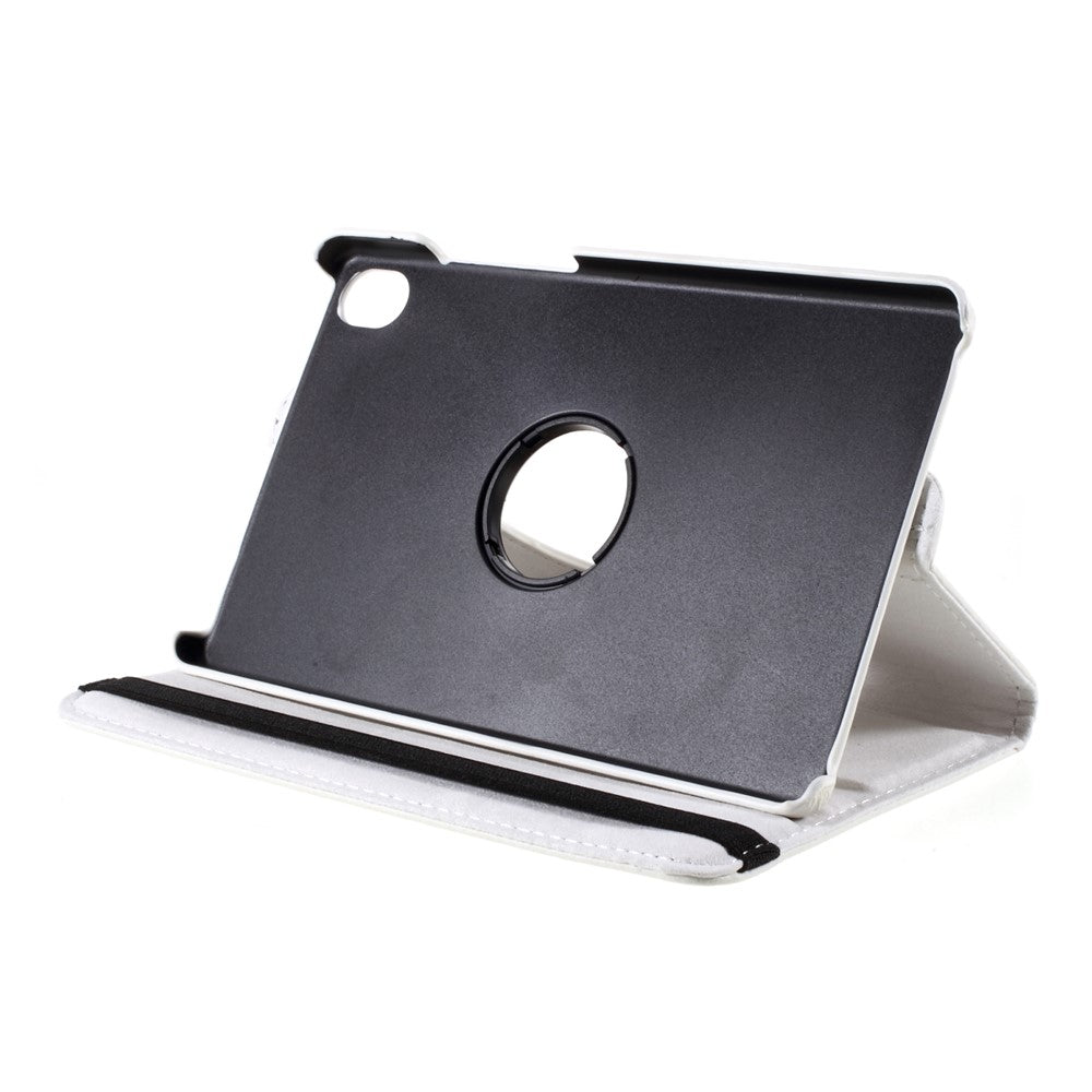 Leather Case with Rotating Stand Cover for Lenovo Tab M8 (1st Gen) HD8505/M8 (2nd Gen) HD8705 - White