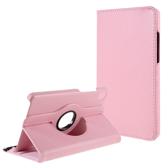 Leather Case with Rotating Stand Cover for Lenovo Tab M8 (1st Gen) HD8505/M8 (2nd Gen) HD8705 - Pink