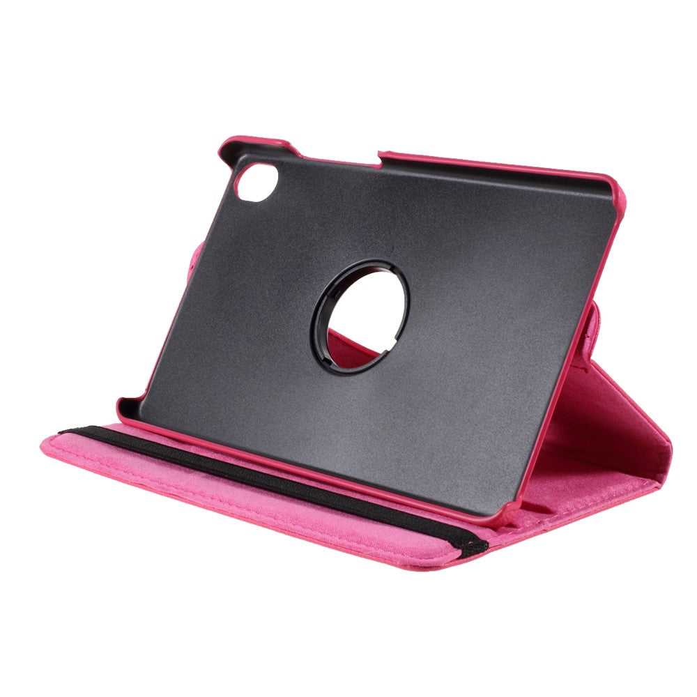 Leather Case with Rotating Stand Cover for Lenovo Tab M8 (1st Gen) HD8505/M8 (2nd Gen) HD8705 - Rose