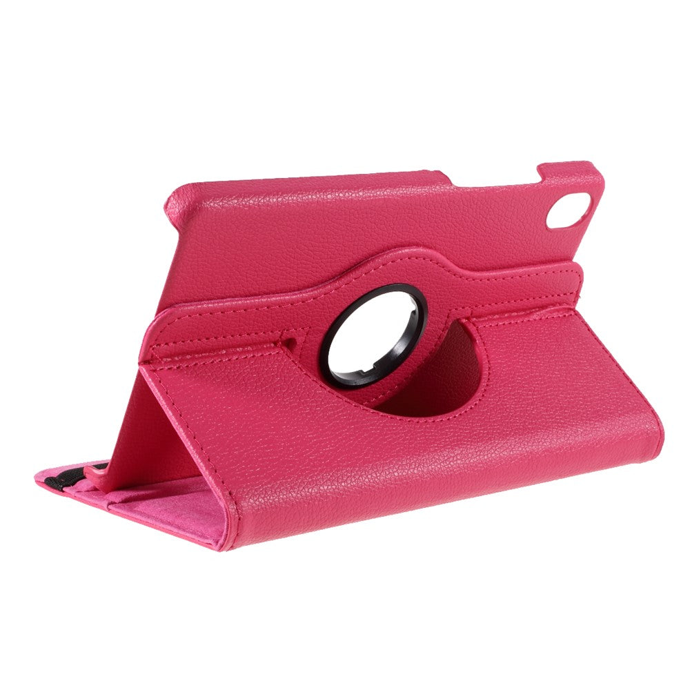 Leather Case with Rotating Stand Cover for Lenovo Tab M8 (1st Gen) HD8505/M8 (2nd Gen) HD8705 - Rose