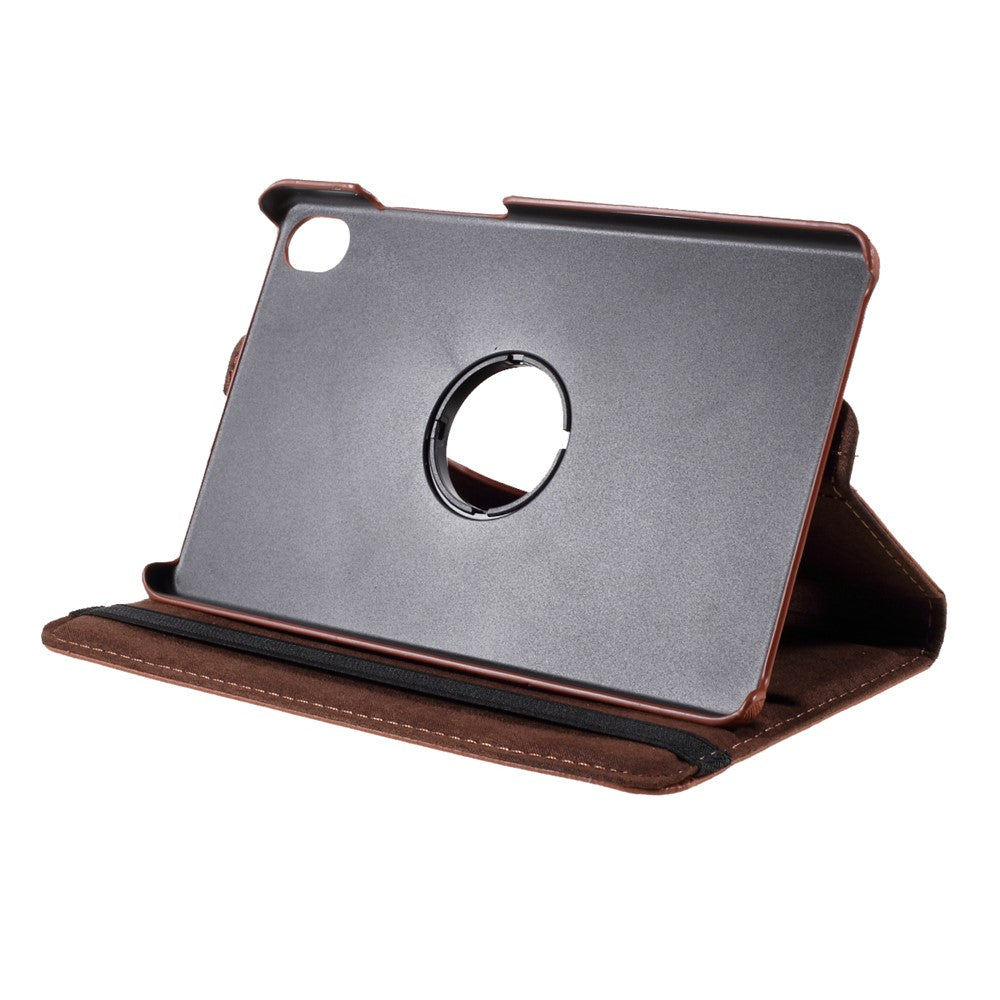 Leather Case with Rotating Stand Cover for Lenovo Tab M8 (1st Gen) HD8505/M8 (2nd Gen) HD8705 - Brown